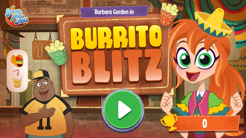 Burrito-Blitz - Play DC Super Hero Girls Cooking: Classic Arcade Fun