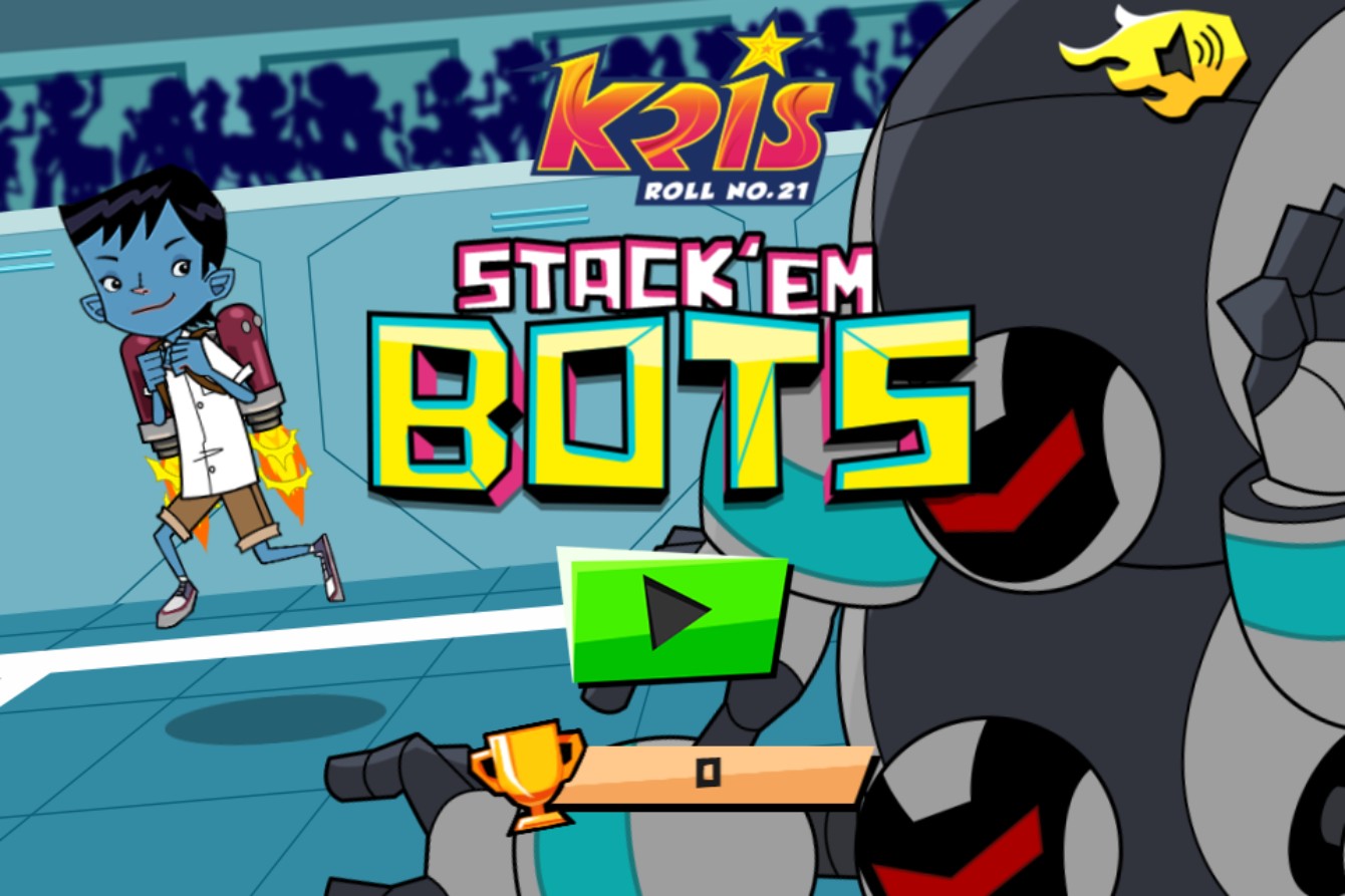 Kris Roll No. 21 Stack Em Bots - Action Arcade: Classic Arcade Fun