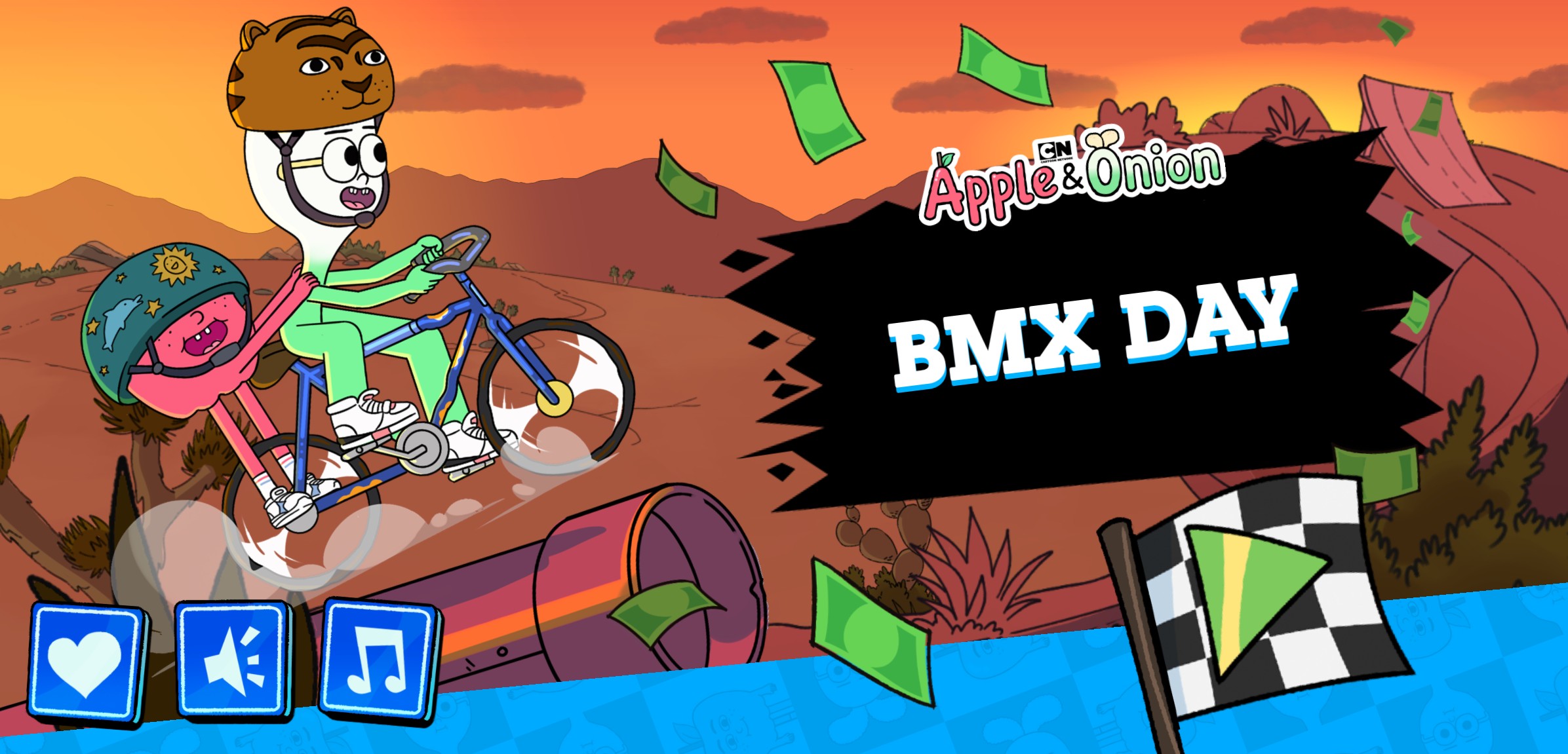 Apple and Onion BMX Day - Cartoon Network Bike Racing: Magic World