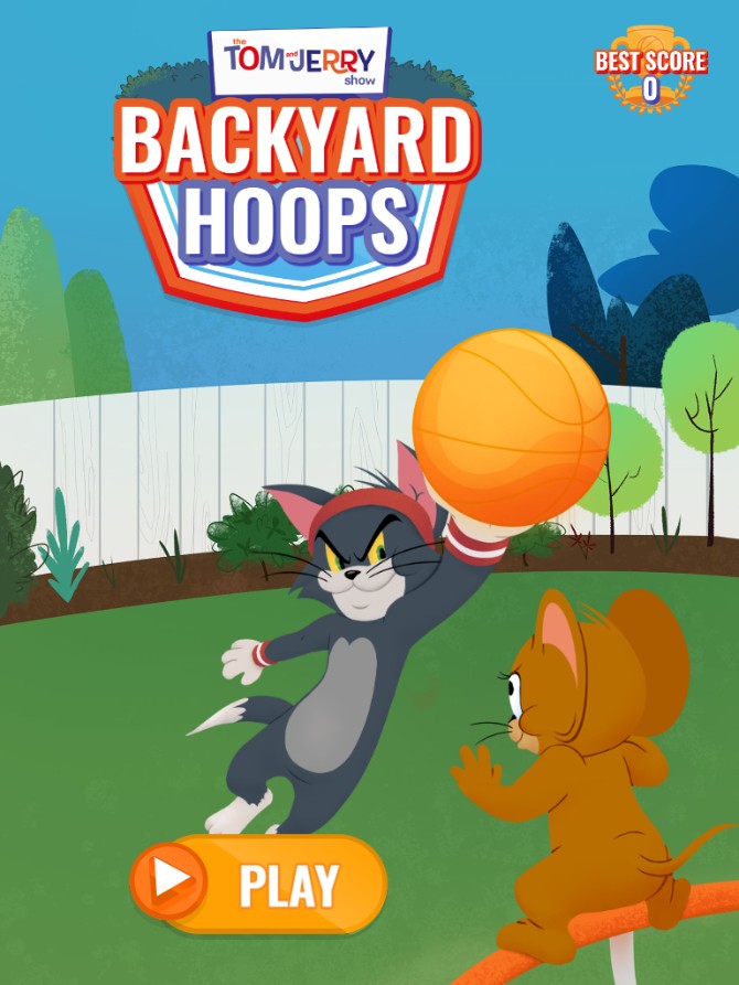Tom and Jerry Backyard Hoops - Online Basketball: Mega Mission
