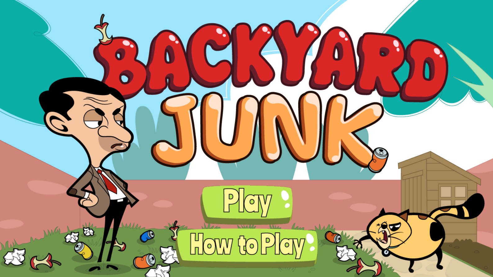 Mr Bean Backyard Junk - Play Free: Classic Arcade Fun