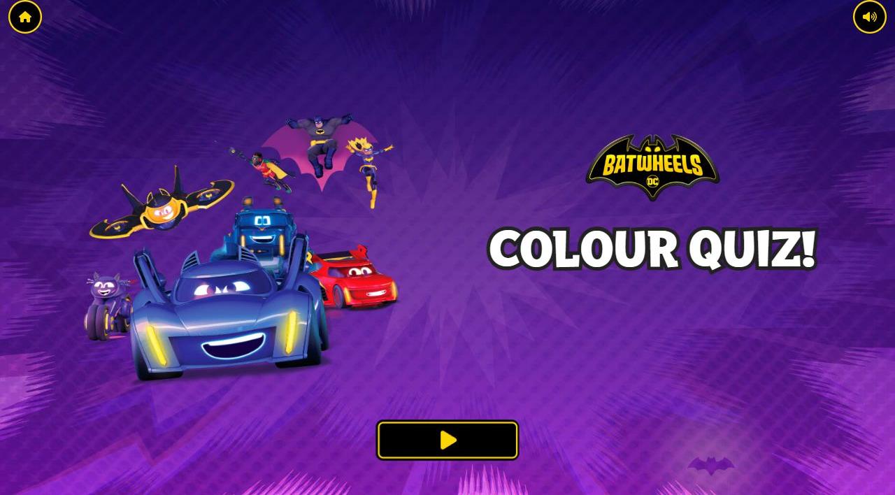 Batwheels Colour Quiz - Play DC Superhero Educational Game Online: Classic Arcade Fun