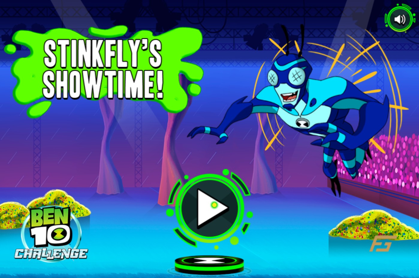 Ben 10 Challenge - Stinkfly's Showtime: Magic World