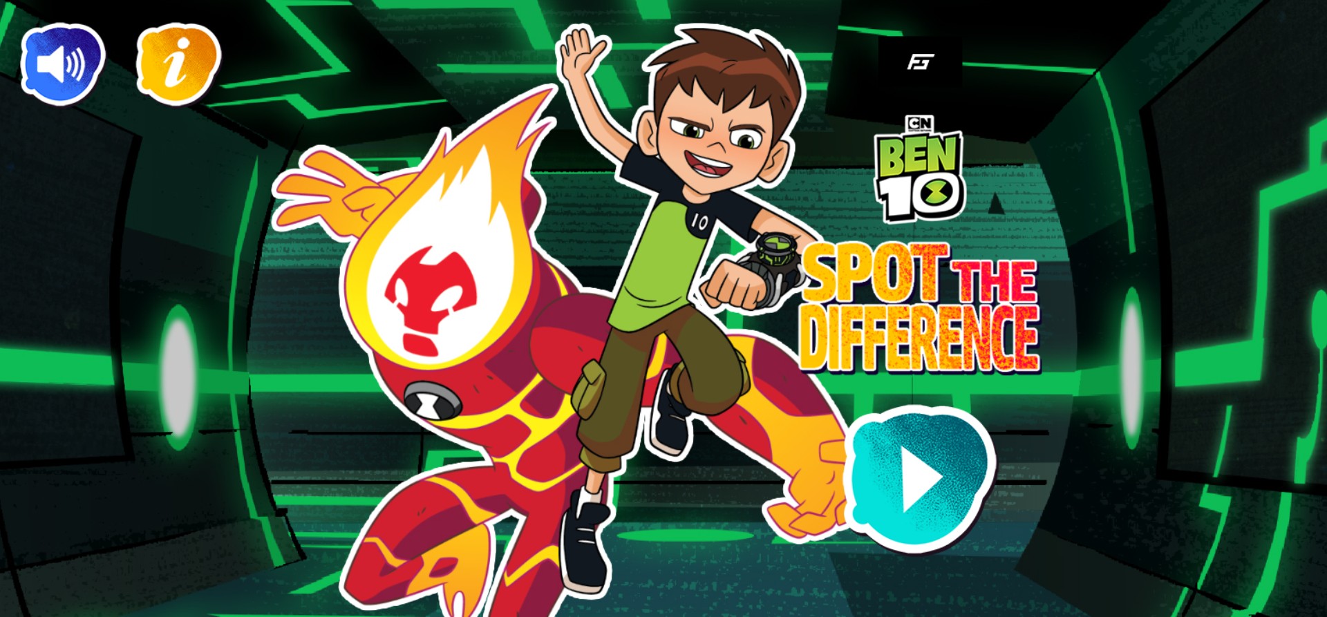 Ben 10 Spot the Difference - Play Free Cartoon Network Puzzle: Legendary Quest