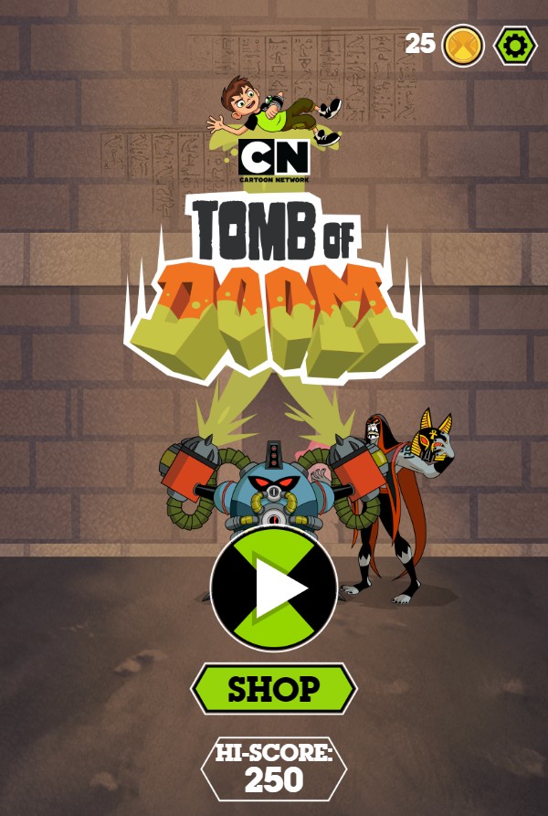 Ben 10 Tomb of Doom - Play Cartoon Network Action: Classic Arcade Fun