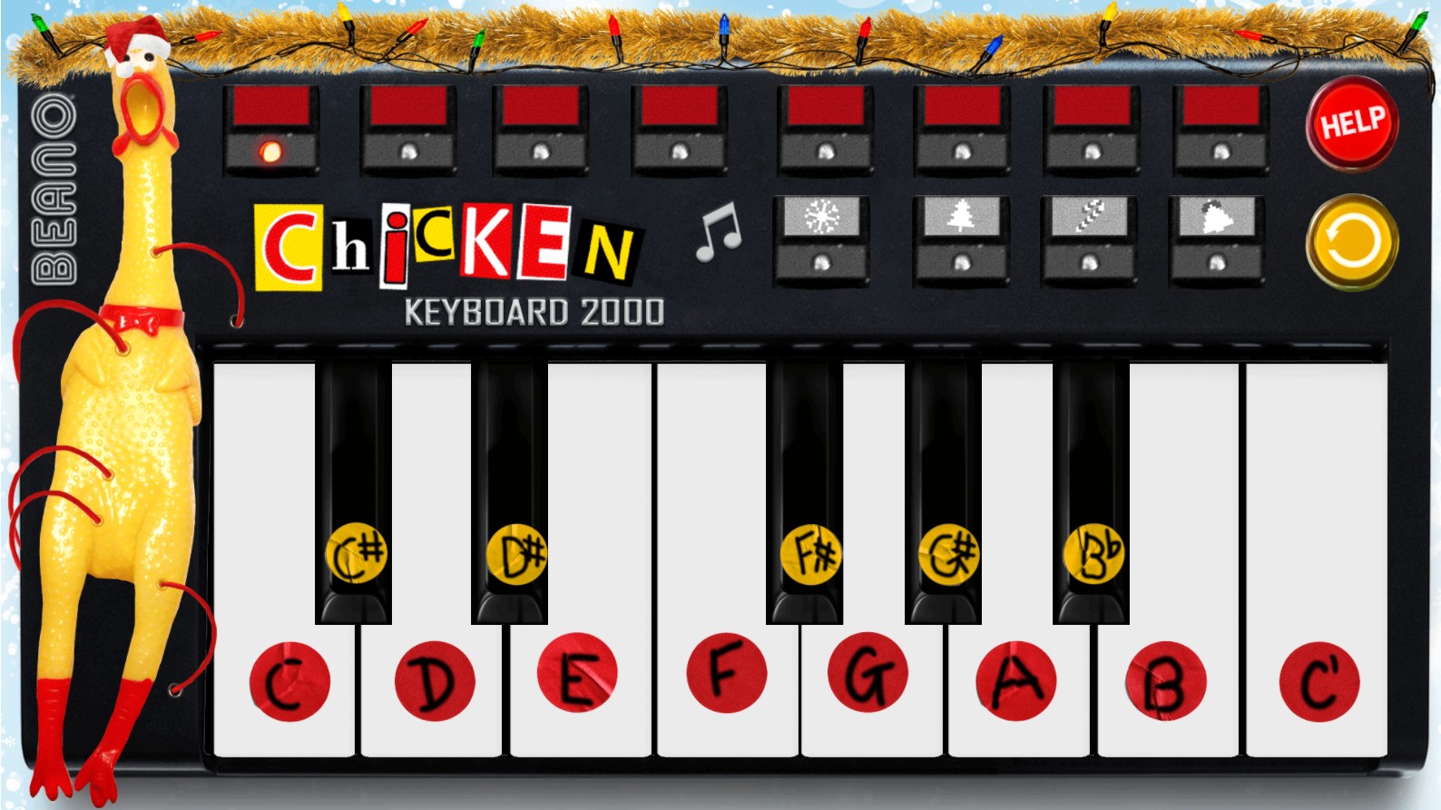 Chicken Piano Keyboard 2000 Online Music: Free Play Quest