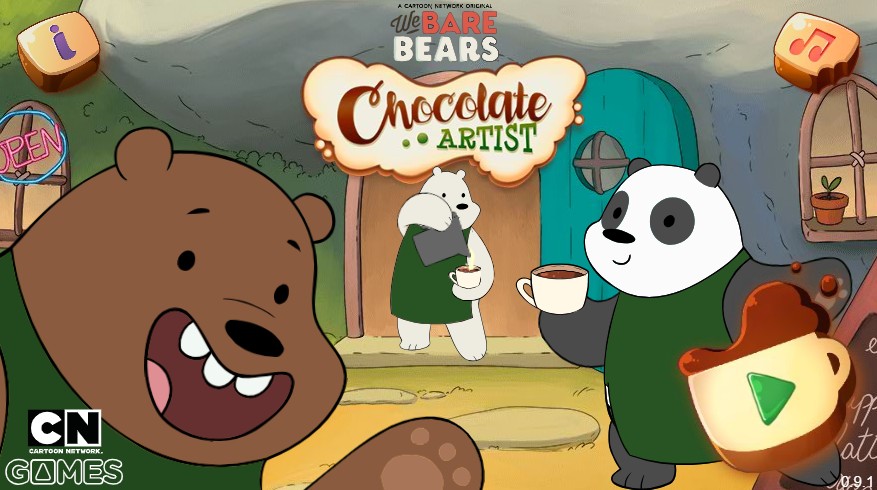 We Bare Bears Chocolate Artist - Creative Cooking: Free Play Quest