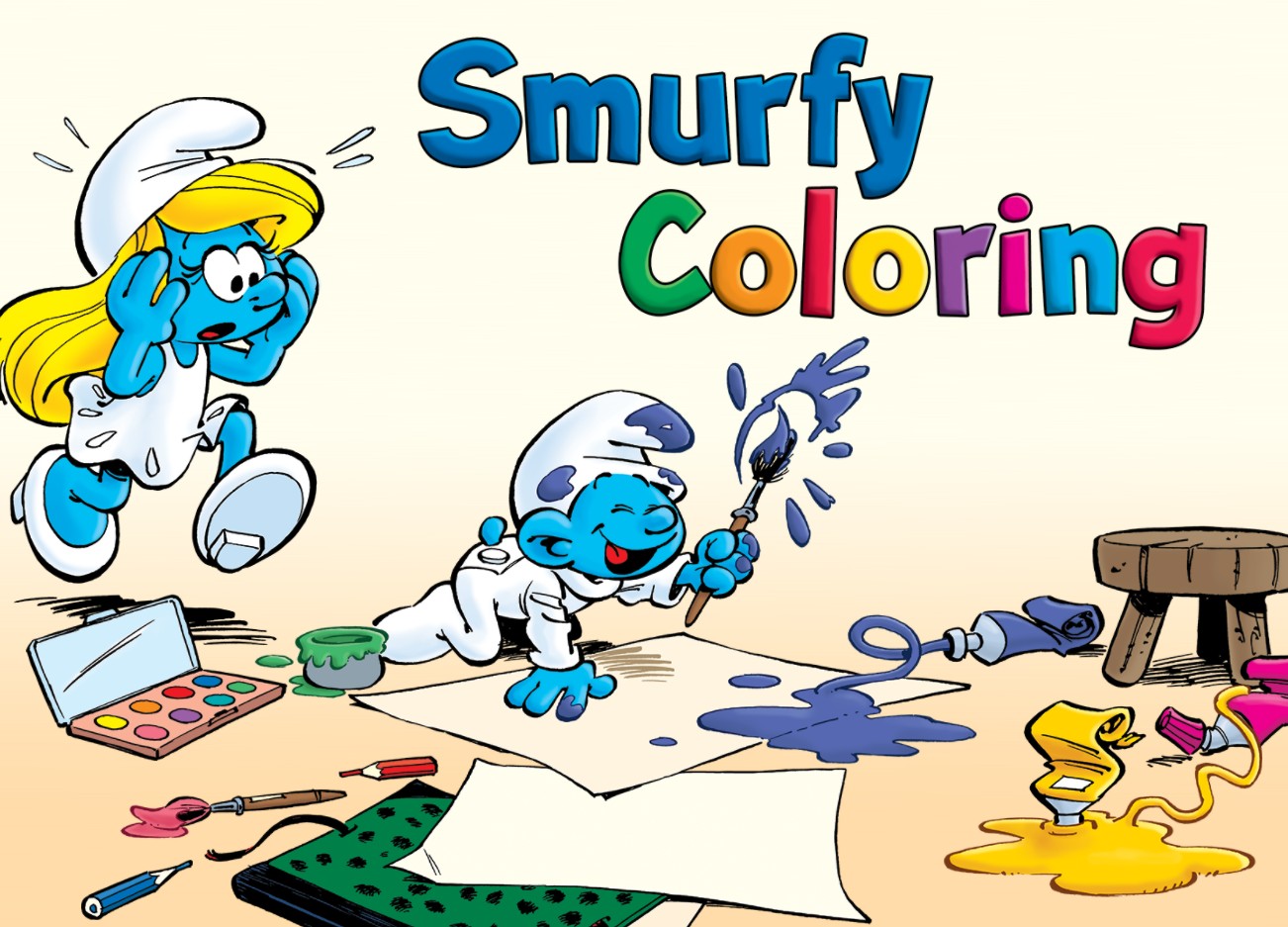 The Smurfs Coloring Adventure: Classic Arcade Fun