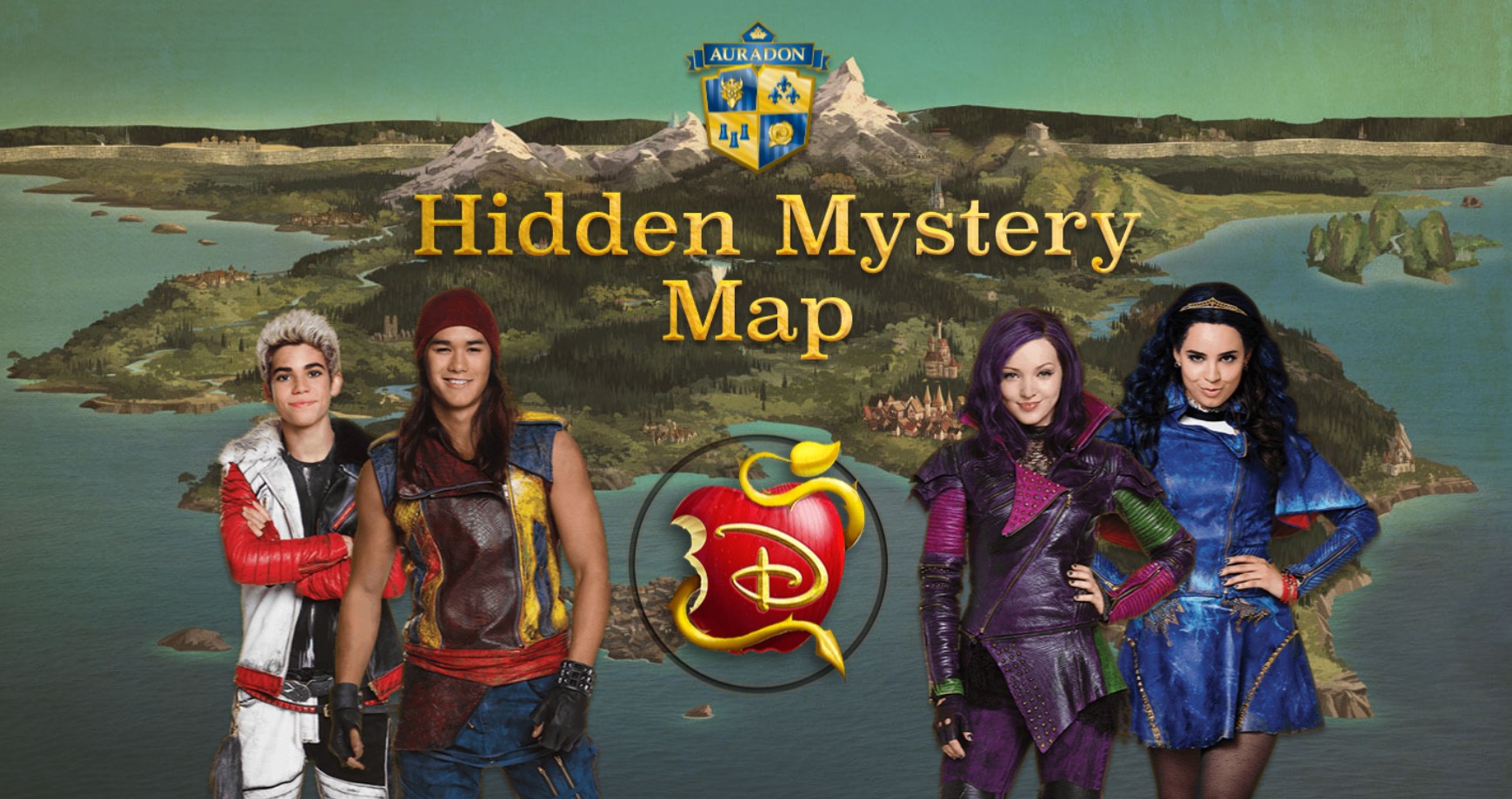 Descendants Hidden Mystery Map - Explore Auradon: Deluxe Online