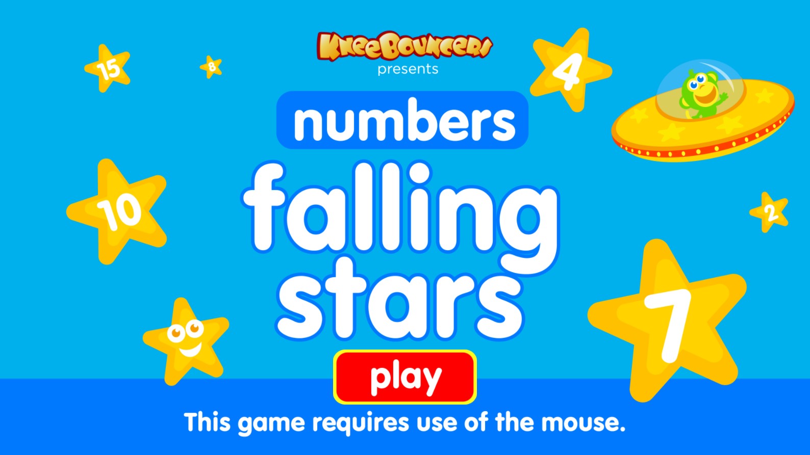 Falling Stars Numbers - Educational Kids Math: Mega Mission