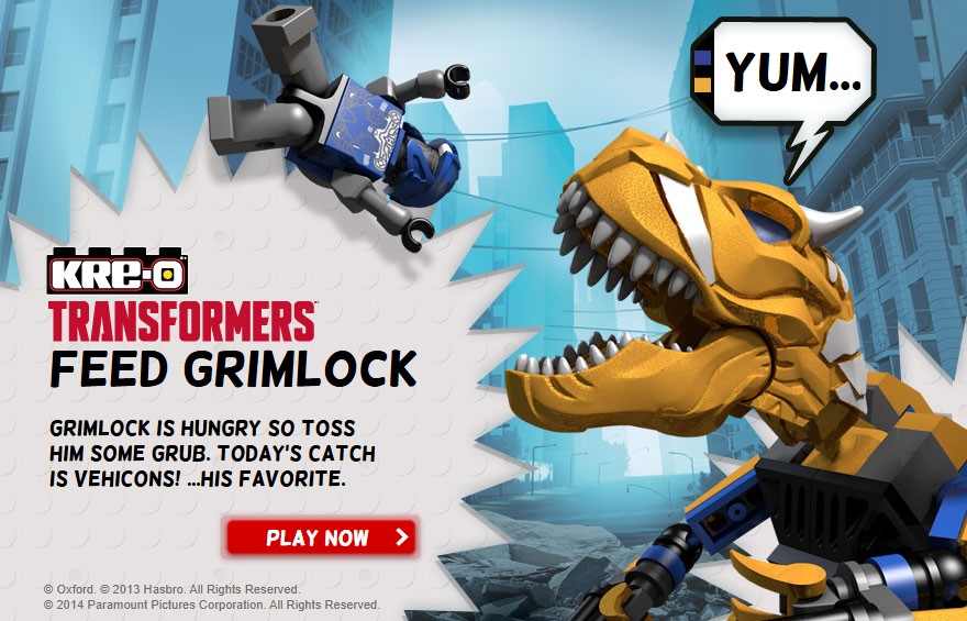 Feed Grimlock Transformers KRE-O: Mega Mission