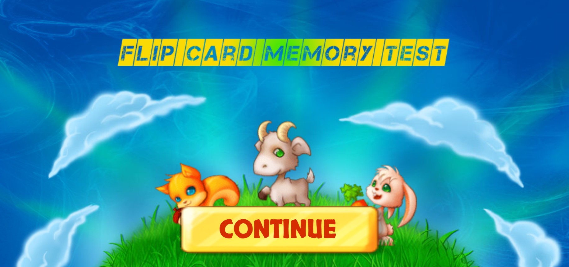 Flip Card Memory Test - Cute Animal Brain Trainer: Magic World