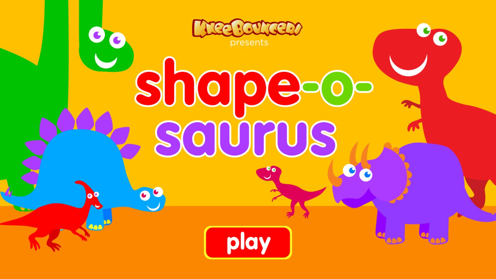 Shape-o-saurus KneeBouncers Dinosaur Shape Matching: Super Adventure