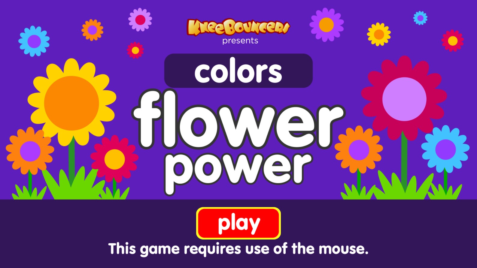 Flower Power Colors - KneeBouncers Educational: Mega Mission