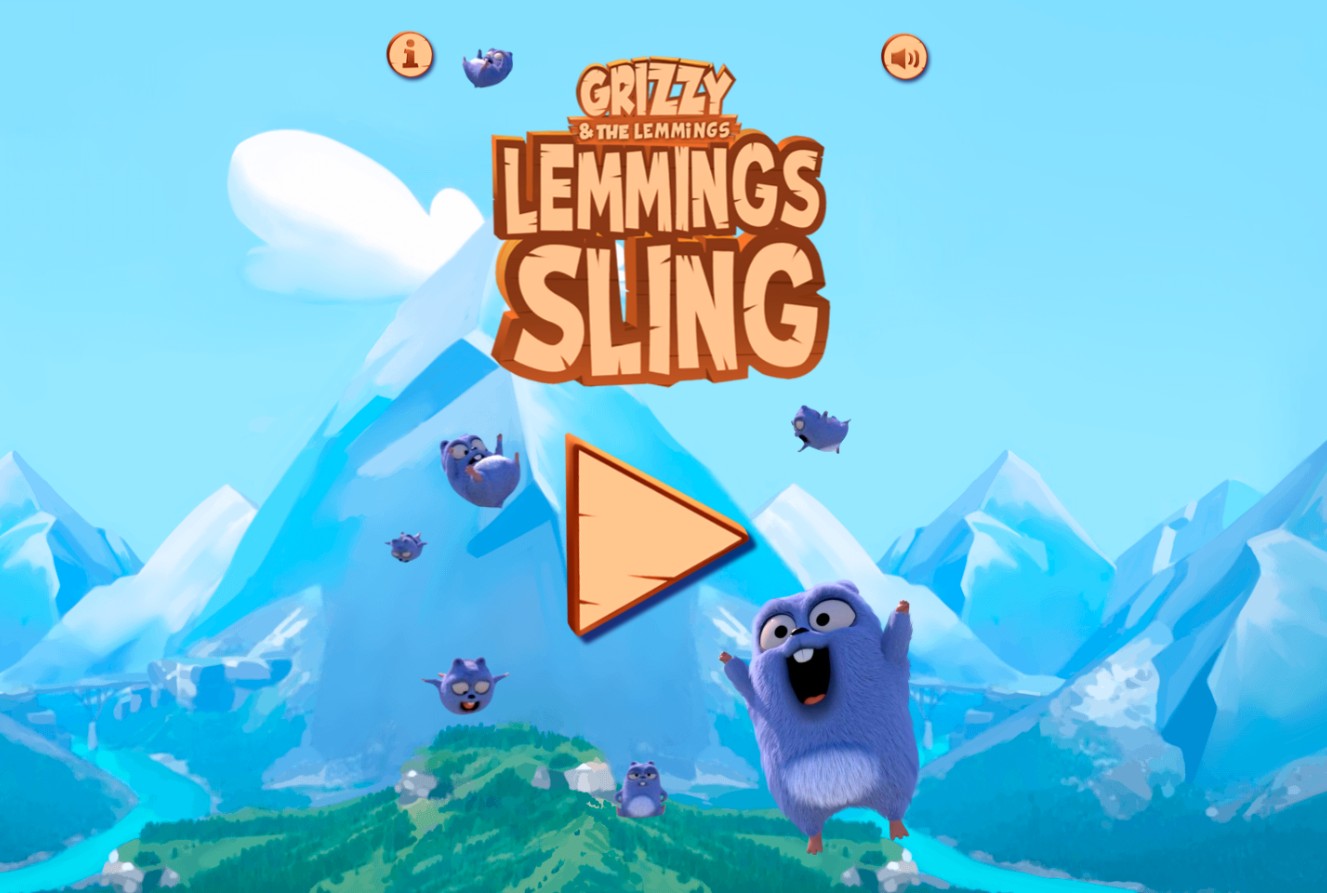 Grizzy and the Lemmings Lemmings Sling - Online Physics: Free Play Quest