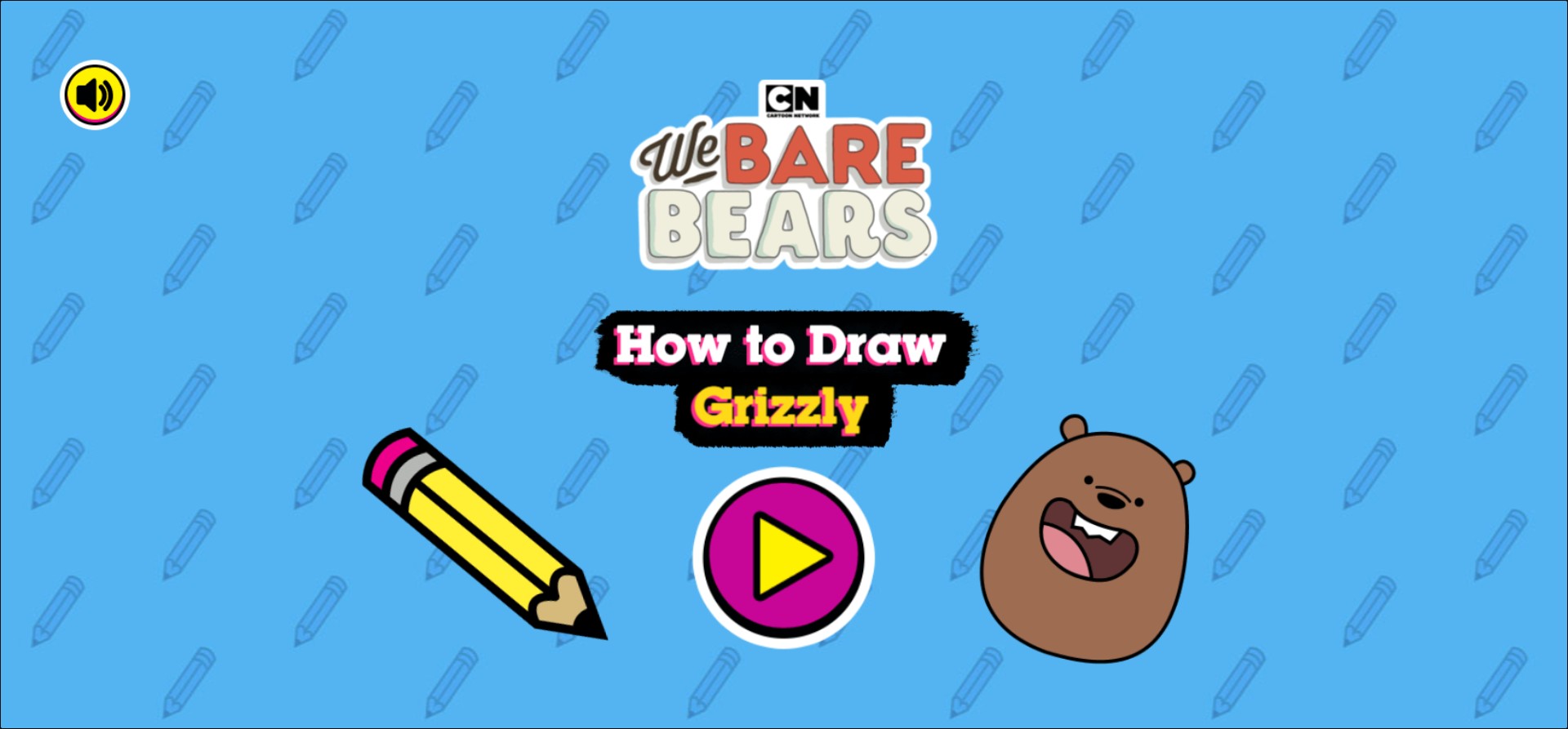 How to Draw Grizzly - We Bare Bears Drawing: Extreme Challenge