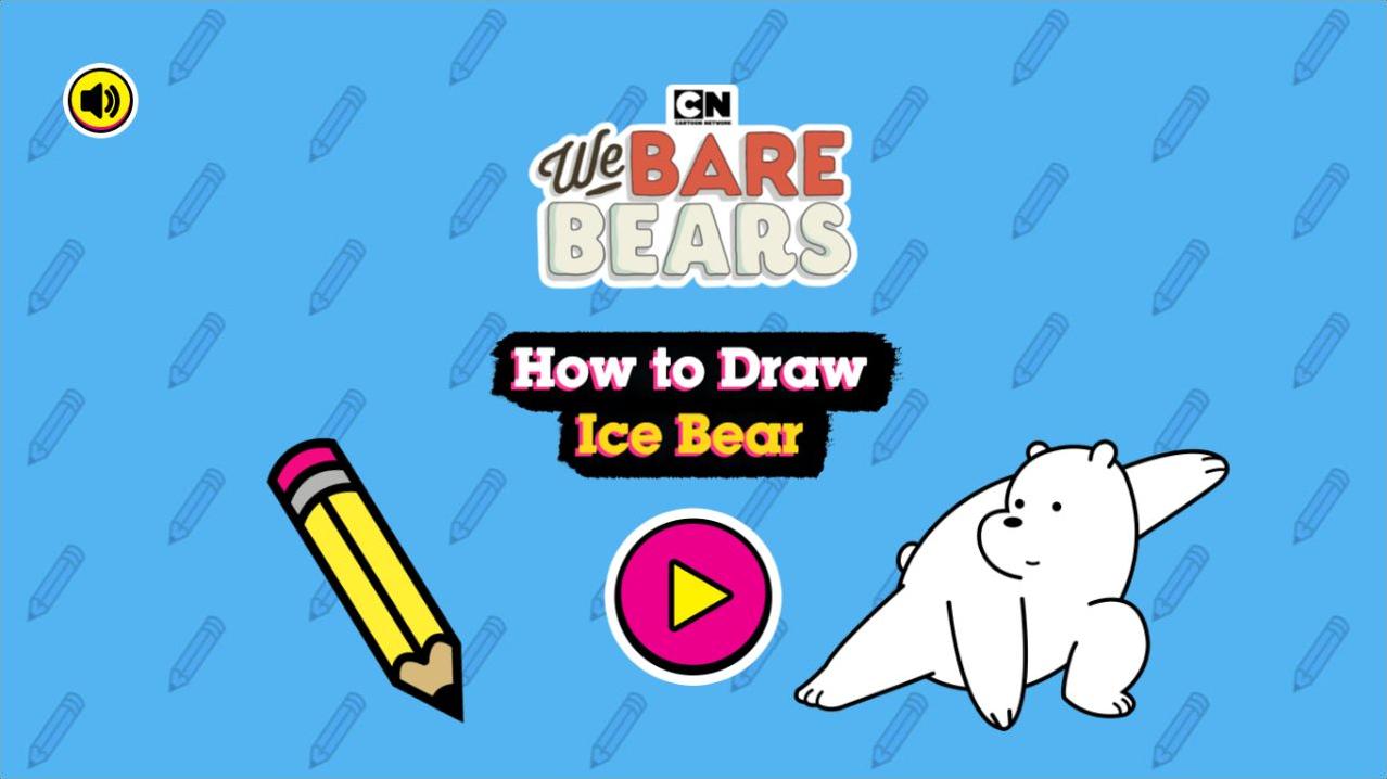 How to Draw Ice Bear - We Bare Bears Drawing: Classic Arcade Fun
