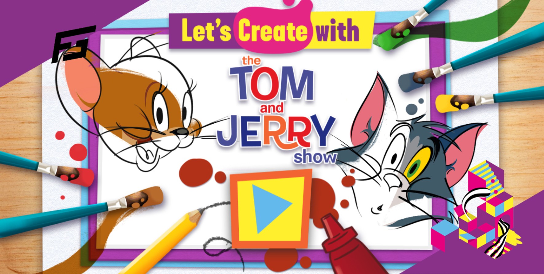 Let's Create with Tom and Jerry - Online Coloring and Art: Classic Arcade Fun