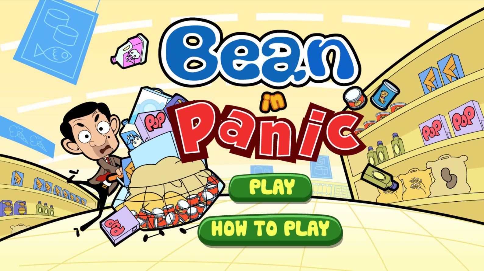 Mr Bean in Panic - Play Free Online Supermarket: Legendary Quest