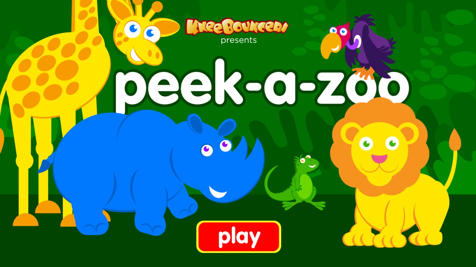 Peek a Zoo KneeBouncers Educational Animal: Deluxe Online
