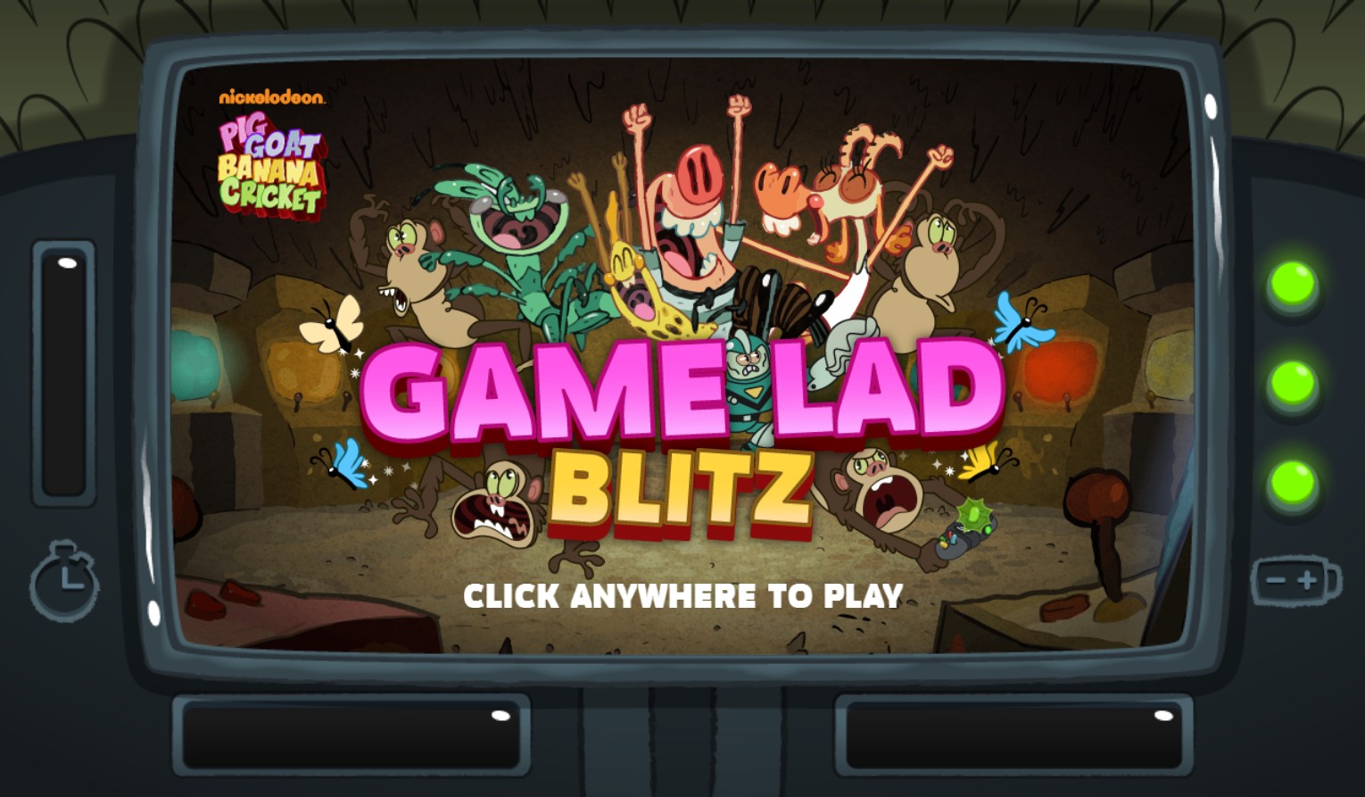 Pig Goat Banana Cricket Game Lad Blitz: Magic World