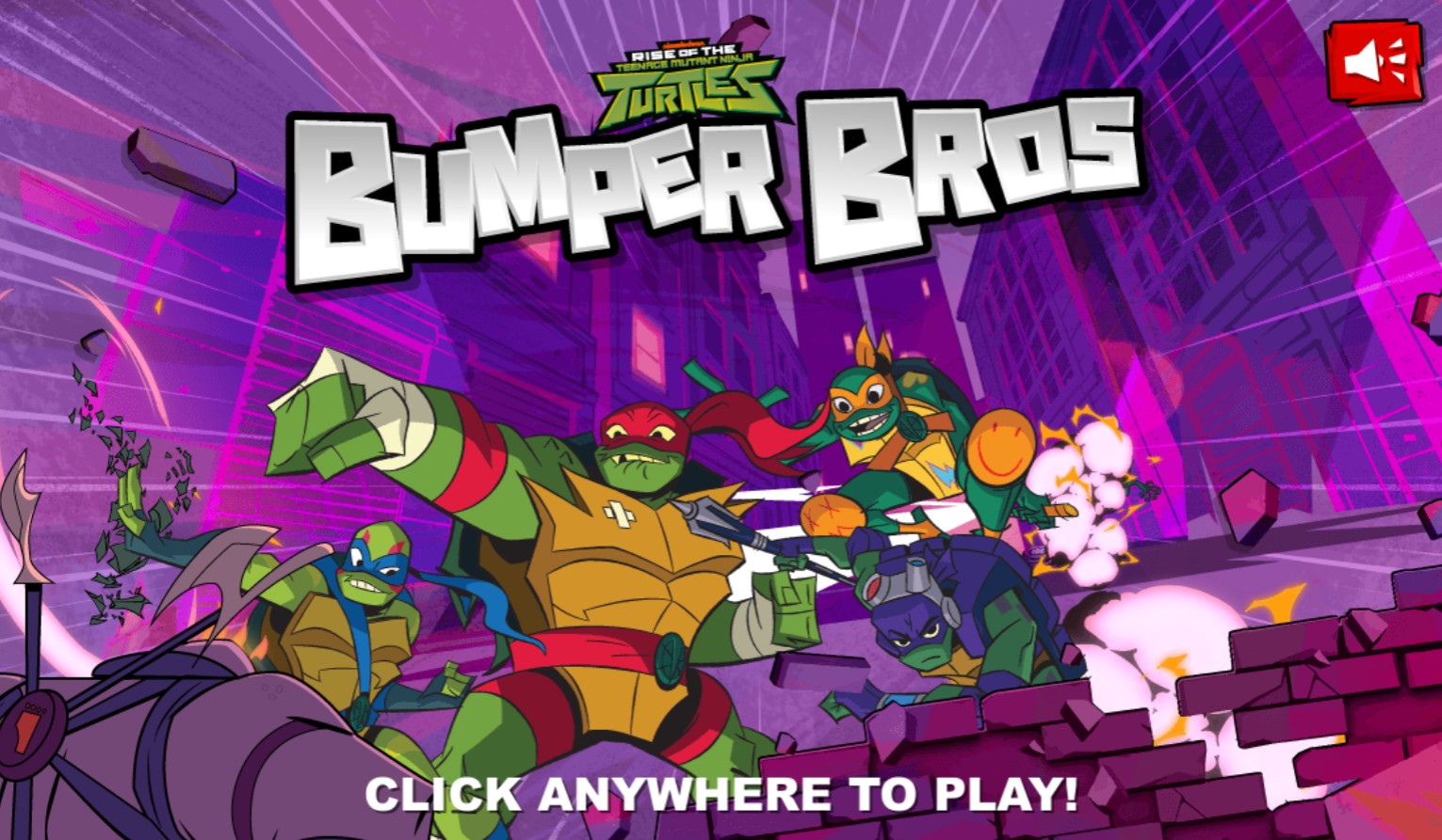 Rise of the Teenage Mutant Ninja Turtles Bumper Bros: Magic World