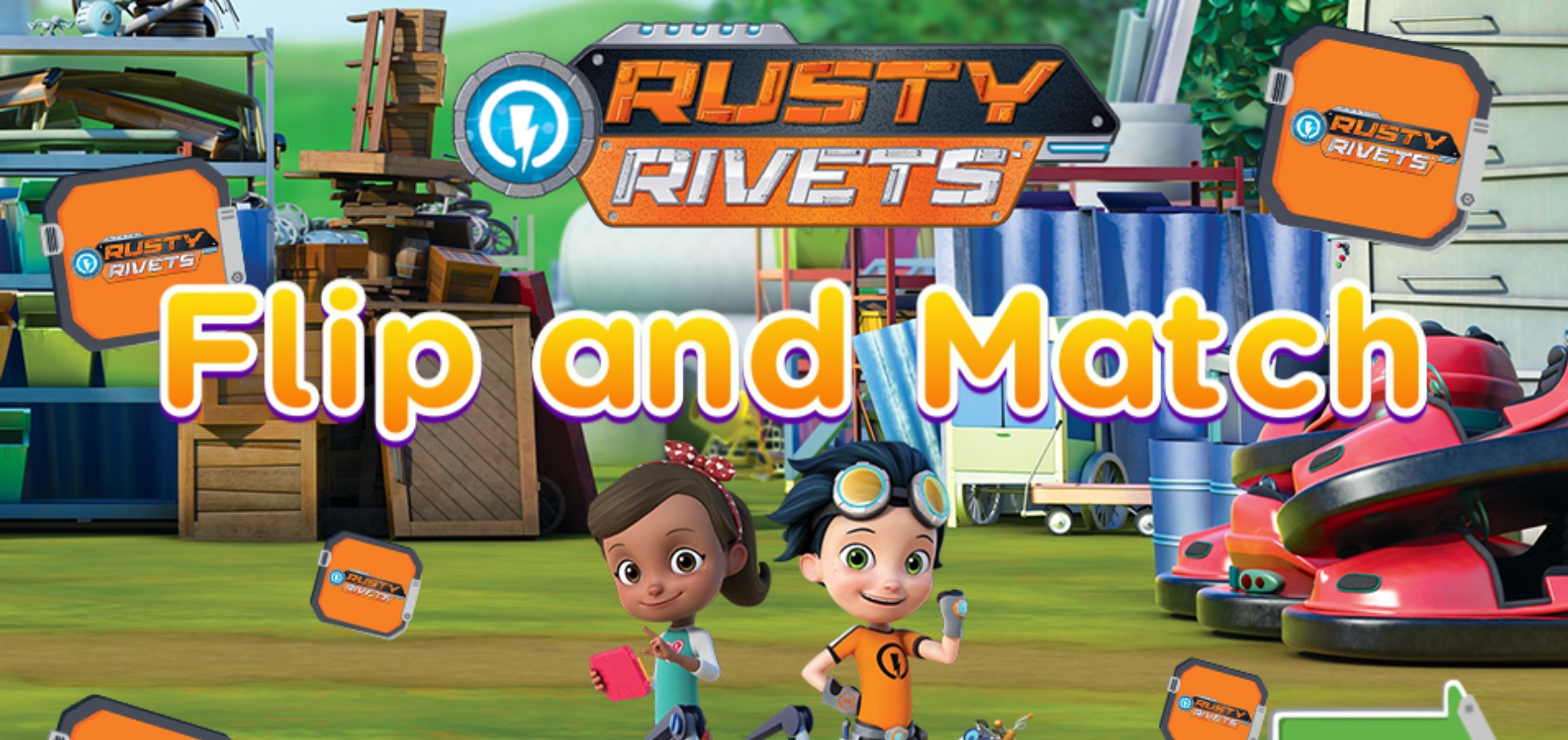 Rusty Rivets Flip and Match - Memory Brain Training: Full Version