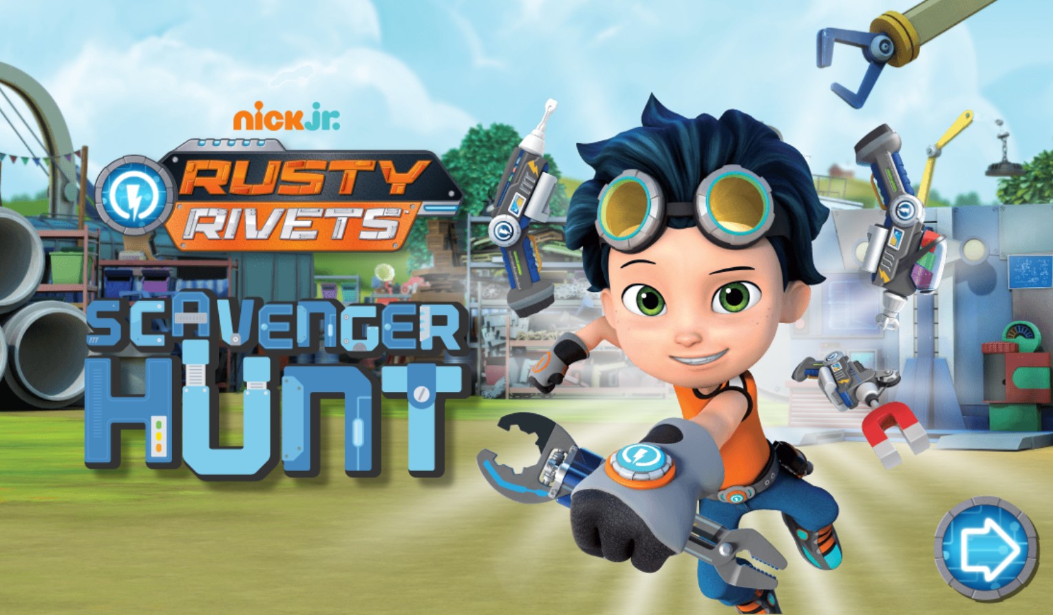Rusty Rivets Scavenger Hunt Game - Play Online for Free: Magic World