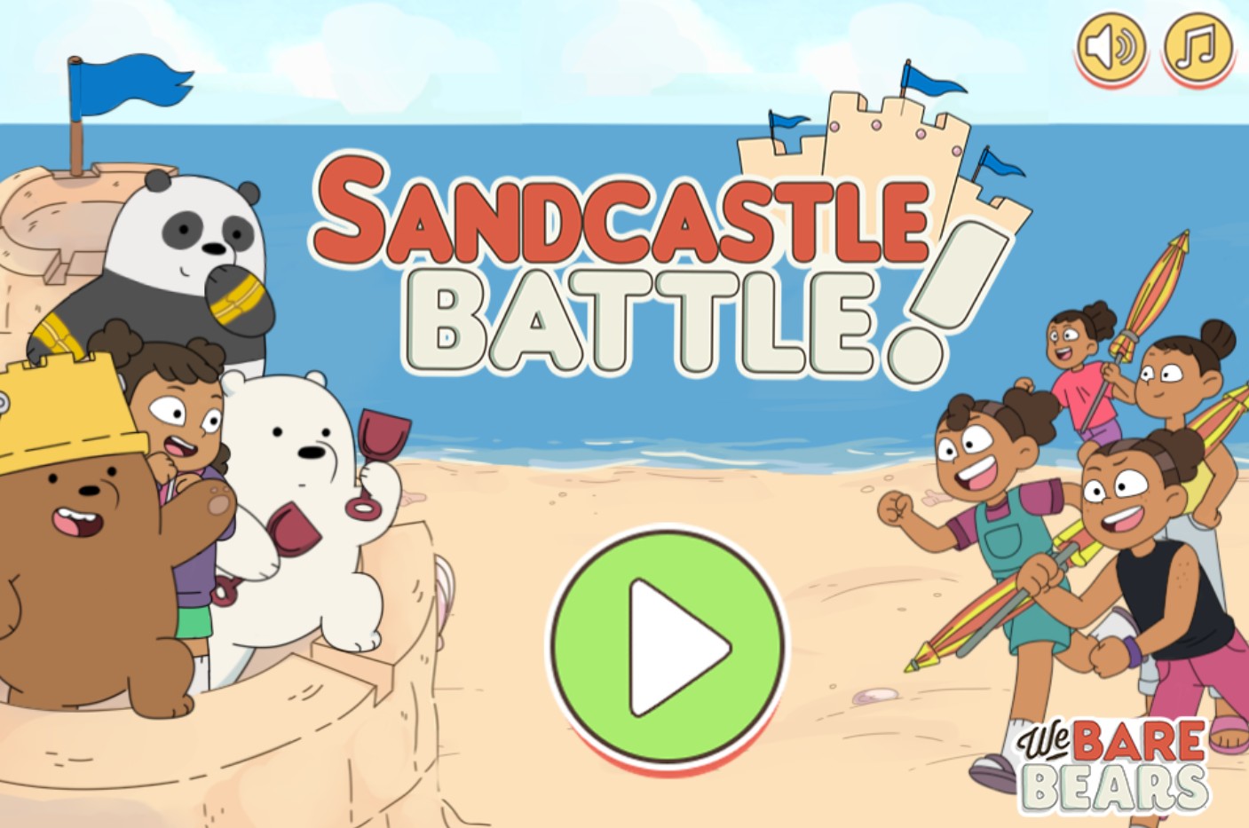 Sandcastle Battle - Play Fun Beach Strategy Game Online: Speed Run Edition