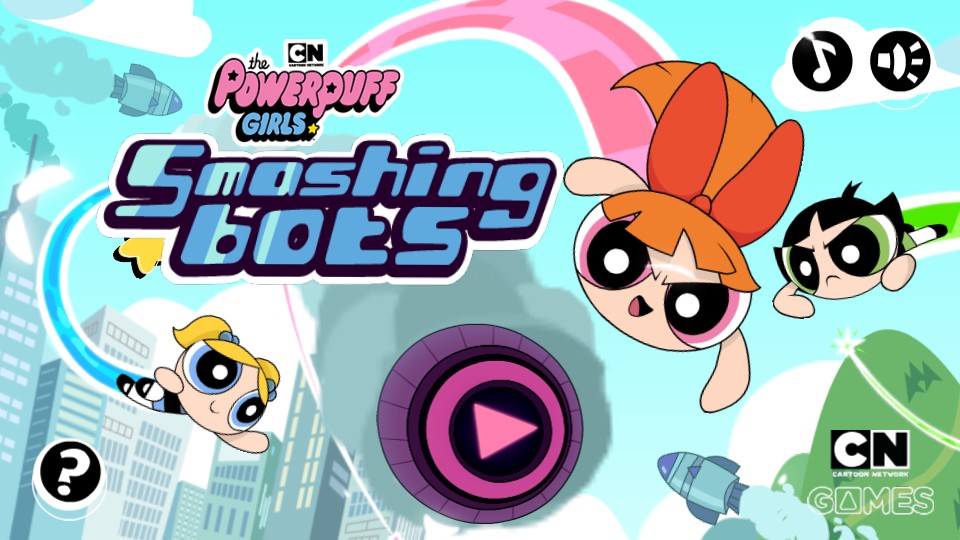 The Powerpuff Girls Smashing Bots - Cartoon Network Action: Legendary Quest