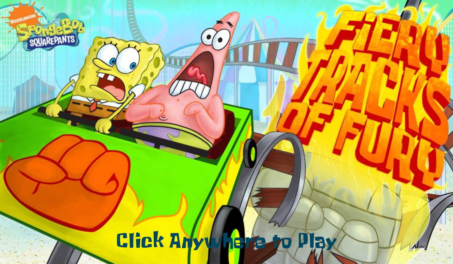 SpongeBob Fiery Tracks of Fury: Pro Version