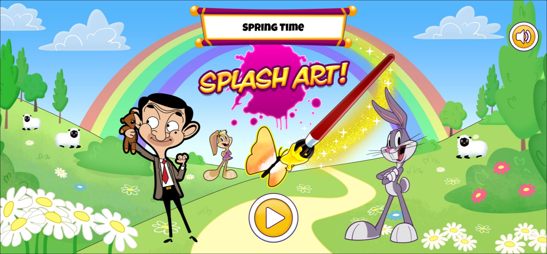 Spring Time Splash Art - Fun Coloring Game with Mr Bean and Looney Tunes: Hero Saga