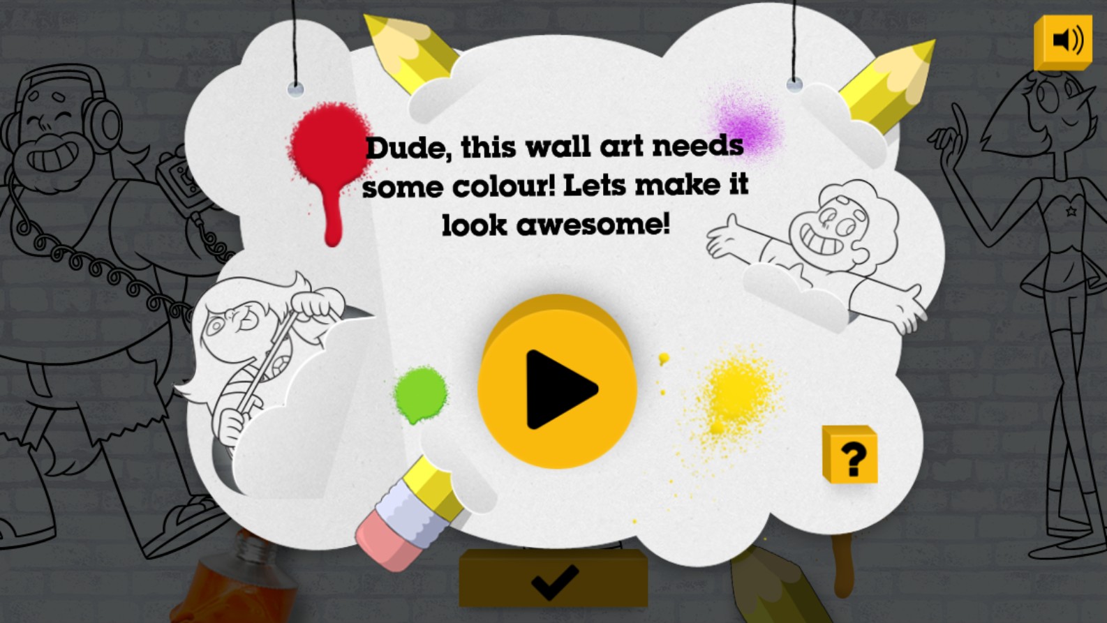 Steven Universe Colour In Game - Cartoon Network Coloring Fun: Mega Mission