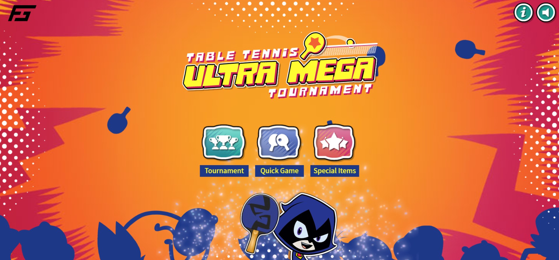 Table Tennis Ultra Mega Tournament - The Powerpuff Girls Ping Pong: Speed Run Edition