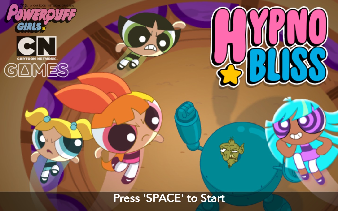 The Powerpuff Girls Hypno Bliss - Cartoon Network Action: Free Play Quest