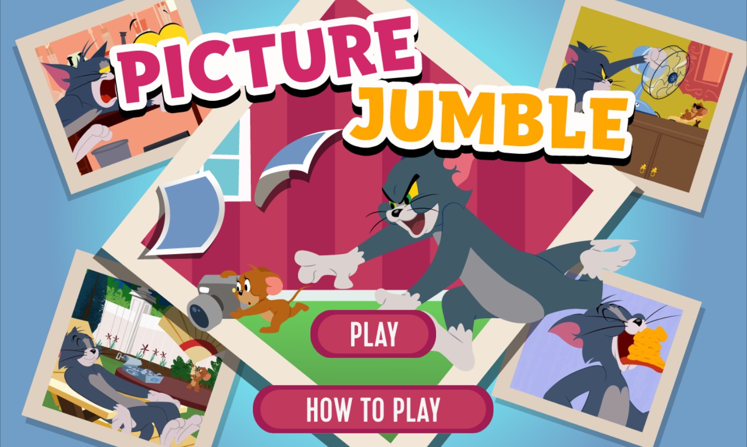 Tom and Jerry Picture Jumble - Play Online Cartoon Puzzle: Speed Run Edition