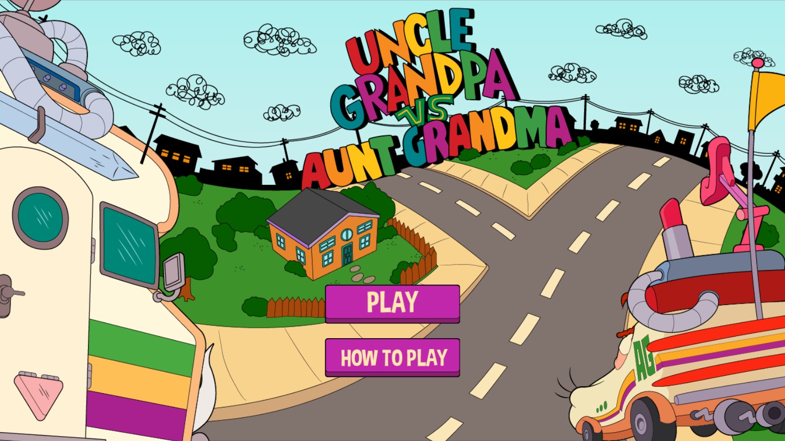Uncle Grandpa vs Aunt Grandma Cartoon Network: Mega Mission
