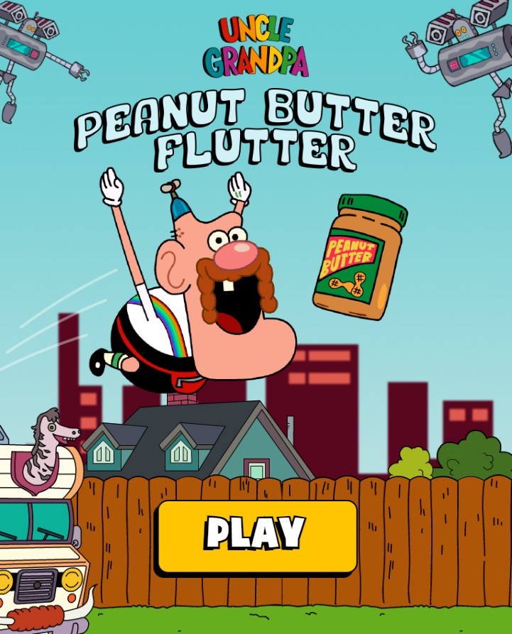 Uncle Grandpa Peanut Butter Flutter - Cartoon Network: Magic World