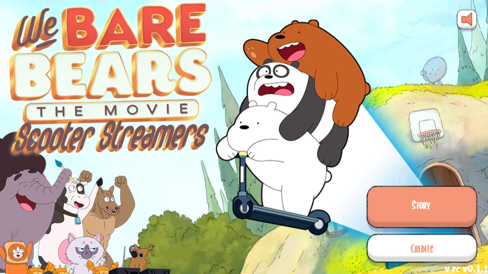 We Bare Bears Scooter Streamers - Play Online Cartoon Network: Pro Version