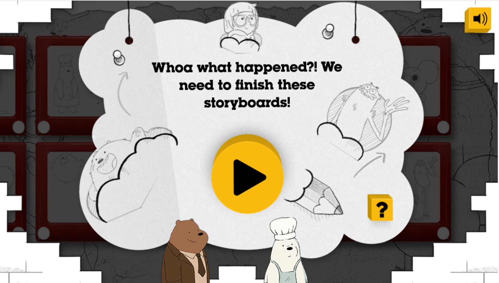 We Bare Bears Storyboard Creator: Classic Arcade Fun